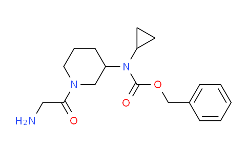 CAS No. 1353964-26-7, Benzyl (1-(2-aminoacetyl)piperidin-3-yl)(cyclopropyl)carbamate