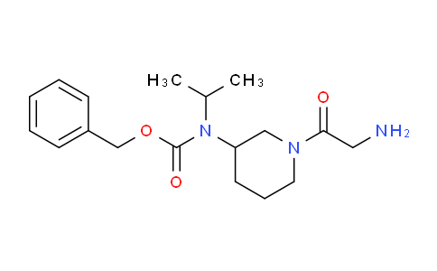 CAS No. 1353964-11-0, Benzyl (1-(2-aminoacetyl)piperidin-3-yl)(isopropyl)carbamate
