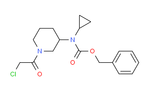 CAS No. 1353968-83-8, Benzyl (1-(2-chloroacetyl)piperidin-3-yl)(cyclopropyl)carbamate