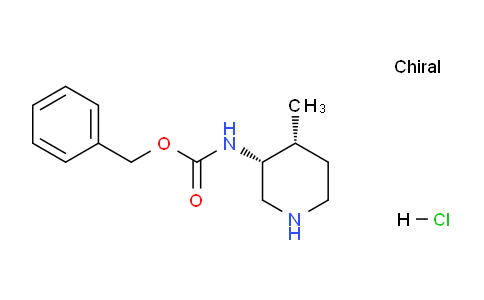 CAS No. 1951439-04-5, Benzyl (cis-4-methylpiperidin-3-yl)carbamate hydrochloride