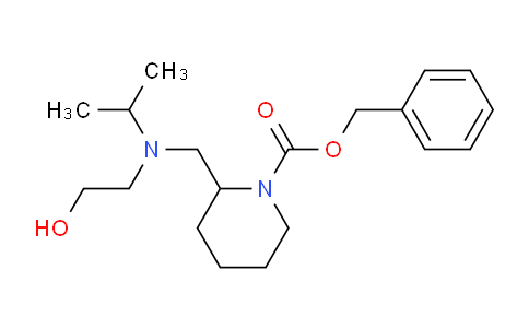 CAS No. 1353954-50-3, Benzyl 2-(((2-hydroxyethyl)(isopropyl)amino)methyl)piperidine-1-carboxylate