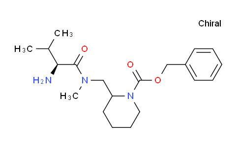 CAS No. 1354024-22-8, Benzyl 2-(((S)-2-amino-N,3-dimethylbutanamido)methyl)piperidine-1-carboxylate