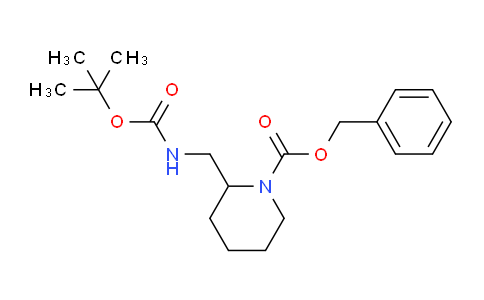CAS No. 1398506-58-5, Benzyl 2-(((tert-butoxycarbonyl)amino)methyl)piperidine-1-carboxylate
