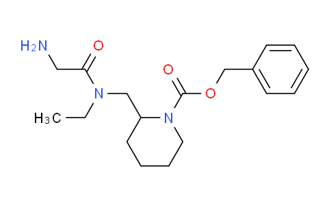 CAS No. 1353977-35-1, Benzyl 2-((2-amino-N-ethylacetamido)methyl)piperidine-1-carboxylate