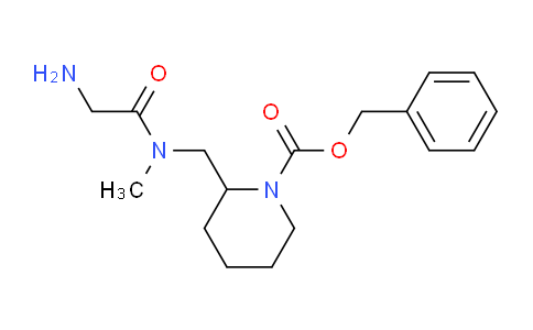 CAS No. 1353945-96-6, Benzyl 2-((2-amino-N-methylacetamido)methyl)piperidine-1-carboxylate