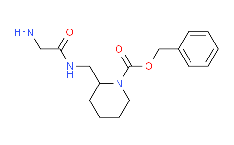 CAS No. 1353982-62-3, Benzyl 2-((2-aminoacetamido)methyl)piperidine-1-carboxylate