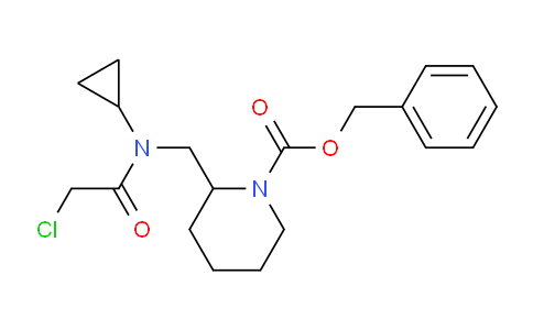 CAS No. 1353987-26-4, Benzyl 2-((2-chloro-N-cyclopropylacetamido)methyl)piperidine-1-carboxylate