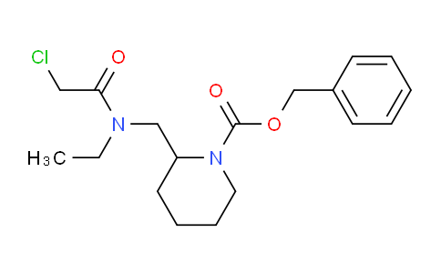 CAS No. 1353987-23-1, Benzyl 2-((2-chloro-N-ethylacetamido)methyl)piperidine-1-carboxylate