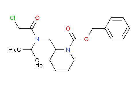 CAS No. 1353964-24-5, Benzyl 2-((2-chloro-N-isopropylacetamido)methyl)piperidine-1-carboxylate
