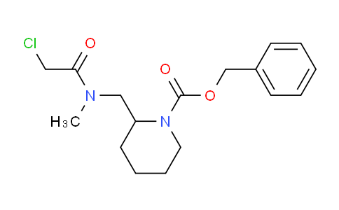 CAS No. 1353980-60-5, Benzyl 2-((2-chloro-N-methylacetamido)methyl)piperidine-1-carboxylate