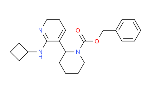 CAS No. 1352516-64-3, Benzyl 2-(2-(cyclobutylamino)pyridin-3-yl)piperidine-1-carboxylate