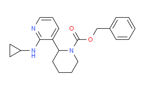 CAS No. 1352510-61-2, Benzyl 2-(2-(cyclopropylamino)pyridin-3-yl)piperidine-1-carboxylate
