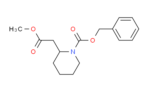 CAS No. 169384-56-9, Benzyl 2-(2-methoxy-2-oxoethyl)piperidine-1-carboxylate