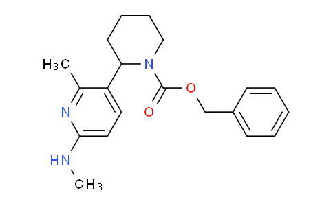 CAS No. 1352493-07-2, Benzyl 2-(2-methyl-6-(methylamino)pyridin-3-yl)piperidine-1-carboxylate