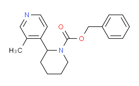 CAS No. 1352541-05-9, Benzyl 2-(3-methylpyridin-4-yl)piperidine-1-carboxylate