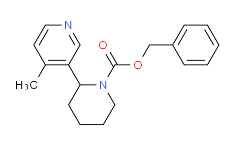 CAS No. 1352499-51-4, Benzyl 2-(4-methylpyridin-3-yl)piperidine-1-carboxylate
