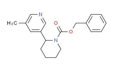 CAS No. 1352524-32-3, Benzyl 2-(5-methylpyridin-3-yl)piperidine-1-carboxylate