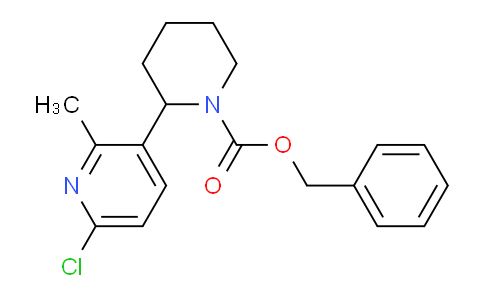 CAS No. 1352531-48-6, Benzyl 2-(6-chloro-2-methylpyridin-3-yl)piperidine-1-carboxylate