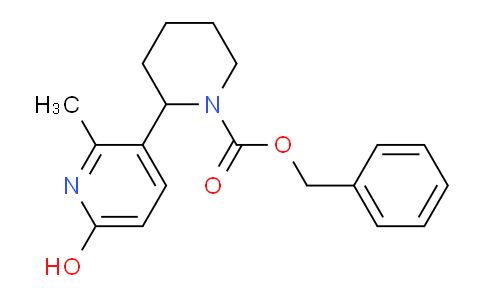CAS No. 1352536-39-0, Benzyl 2-(6-hydroxy-2-methylpyridin-3-yl)piperidine-1-carboxylate