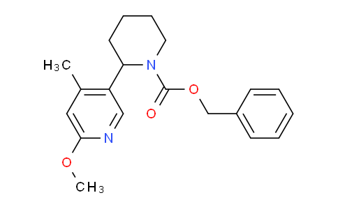 CAS No. 1352515-92-4, Benzyl 2-(6-methoxy-4-methylpyridin-3-yl)piperidine-1-carboxylate