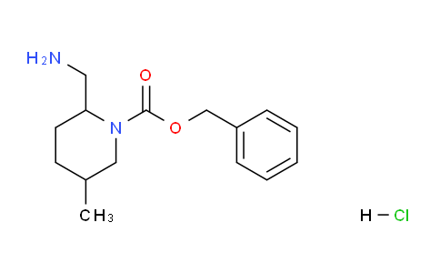 CAS No. 1823418-28-5, Benzyl 2-(aminomethyl)-5-methylpiperidine-1-carboxylate hydrochloride