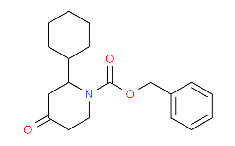 CAS No. 1241504-85-7, Benzyl 2-cyclohexyl-4-oxopiperidine-1-carboxylate