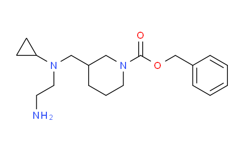CAS No. 1353986-83-0, Benzyl 3-(((2-aminoethyl)(cyclopropyl)amino)methyl)piperidine-1-carboxylate