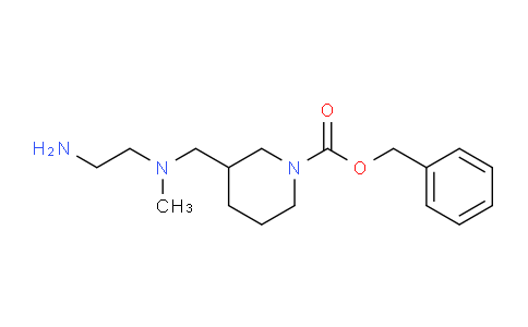 CAS No. 1353979-55-1, Benzyl 3-(((2-aminoethyl)(methyl)amino)methyl)piperidine-1-carboxylate