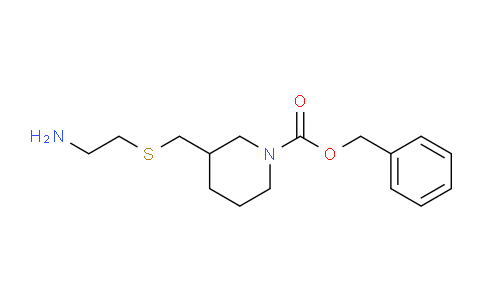CAS No. 1353973-92-8, Benzyl 3-(((2-aminoethyl)thio)methyl)piperidine-1-carboxylate