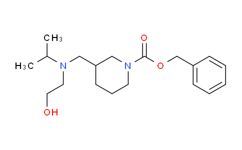 CAS No. 1353981-57-3, Benzyl 3-(((2-hydroxyethyl)(isopropyl)amino)methyl)piperidine-1-carboxylate