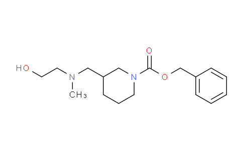 CAS No. 1353953-07-7, Benzyl 3-(((2-hydroxyethyl)(methyl)amino)methyl)piperidine-1-carboxylate