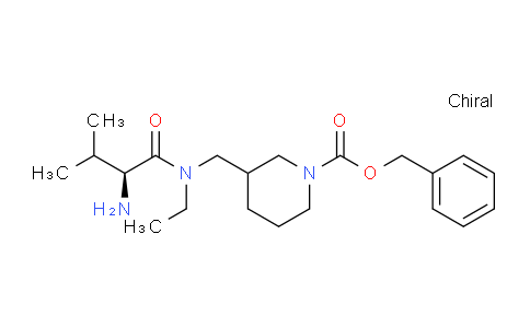 CAS No. 1354024-72-8, Benzyl 3-(((S)-2-amino-N-ethyl-3-methylbutanamido)methyl)piperidine-1-carboxylate