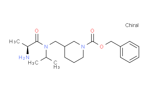 CAS No. 1354029-68-7, Benzyl 3-(((S)-2-amino-N-isopropylpropanamido)methyl)piperidine-1-carboxylate