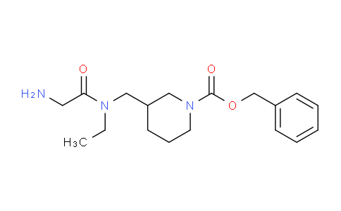 CAS No. 1353965-00-0, Benzyl 3-((2-amino-N-ethylacetamido)methyl)piperidine-1-carboxylate
