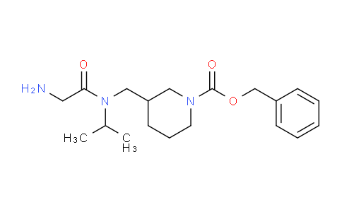 CAS No. 1353946-21-0, Benzyl 3-((2-amino-N-isopropylacetamido)methyl)piperidine-1-carboxylate
