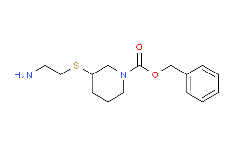 CAS No. 1353973-51-9, Benzyl 3-((2-aminoethyl)thio)piperidine-1-carboxylate