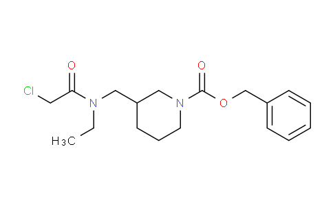 CAS No. 1353954-36-5, Benzyl 3-((2-chloro-N-ethylacetamido)methyl)piperidine-1-carboxylate