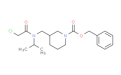 CAS No. 1353980-81-0, Benzyl 3-((2-chloro-N-isopropylacetamido)methyl)piperidine-1-carboxylate