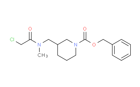 CAS No. 1353988-43-8, Benzyl 3-((2-chloro-N-methylacetamido)methyl)piperidine-1-carboxylate