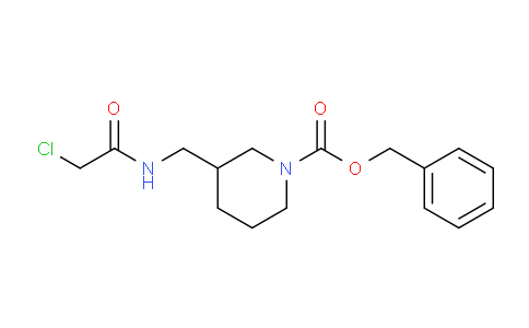CAS No. 1353983-82-0, Benzyl 3-((2-chloroacetamido)methyl)piperidine-1-carboxylate