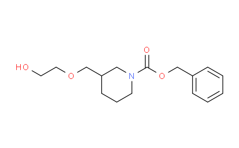 CAS No. 934744-59-9, Benzyl 3-((2-hydroxyethoxy)methyl)piperidine-1-carboxylate
