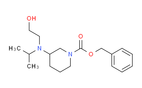 CAS No. 1353953-22-6, Benzyl 3-((2-hydroxyethyl)(isopropyl)amino)piperidine-1-carboxylate