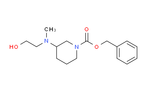 CAS No. 1353975-55-9, Benzyl 3-((2-hydroxyethyl)(methyl)amino)piperidine-1-carboxylate
