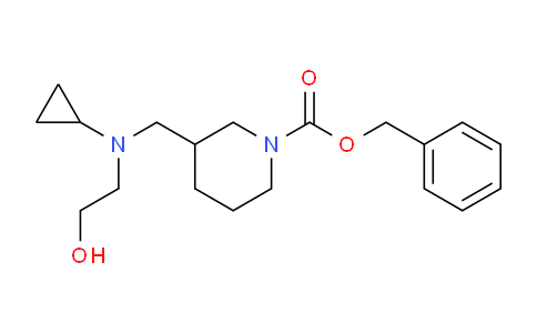 CAS No. 1353957-60-4, Benzyl 3-((cyclopropyl(2-hydroxyethyl)amino)methyl)piperidine-1-carboxylate