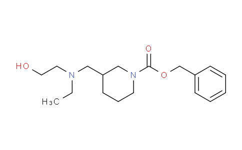 CAS No. 1353957-49-9, Benzyl 3-((ethyl(2-hydroxyethyl)amino)methyl)piperidine-1-carboxylate