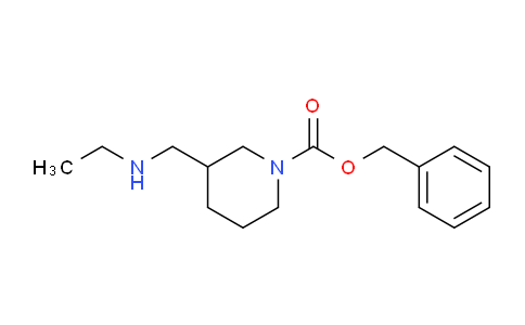 CAS No. 1353956-69-0, Benzyl 3-((ethylamino)methyl)piperidine-1-carboxylate
