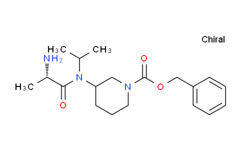 CAS No. 1354028-90-2, Benzyl 3-((S)-2-amino-N-isopropylpropanamido)piperidine-1-carboxylate