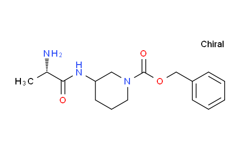 CAS No. 1354033-06-9, Benzyl 3-((S)-2-aminopropanamido)piperidine-1-carboxylate
