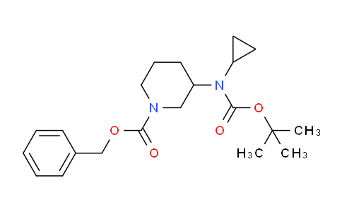 CAS No. 1823267-91-9, Benzyl 3-((tert-butoxycarbonyl)(cyclopropyl)amino)piperidine-1-carboxylate