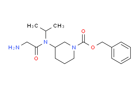 CAS No. 1353984-17-4, Benzyl 3-(2-amino-N-isopropylacetamido)piperidine-1-carboxylate